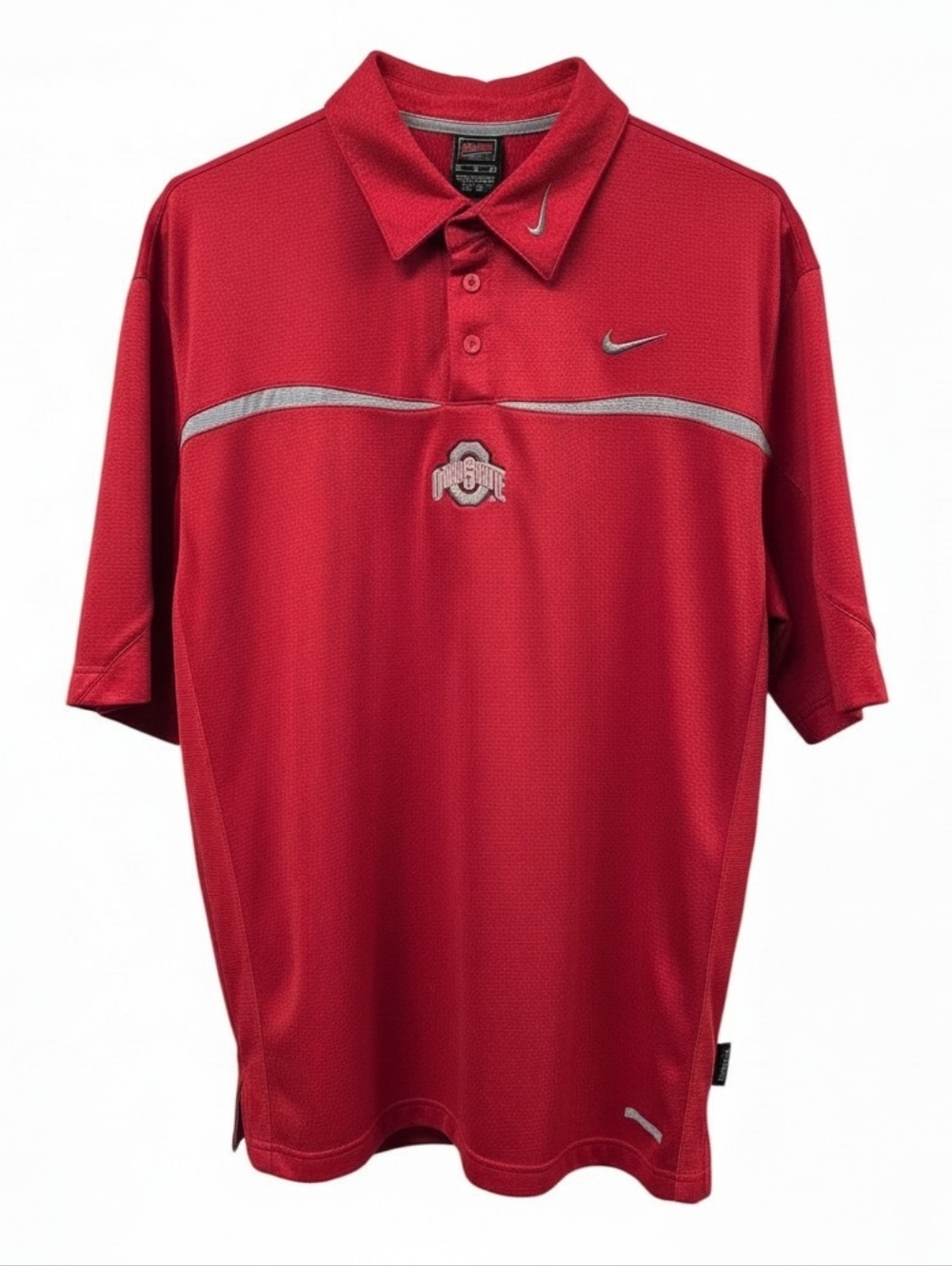 🔥Authentic Team Nike Sphere Dry Ohio State Scarlet Polo